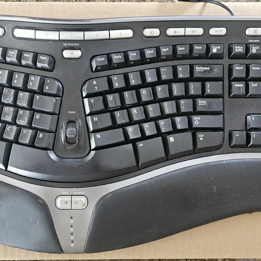 Microsoft keyboard used